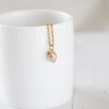 Tiny Strawberry Charm Necklace