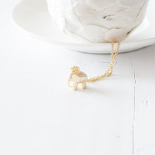 Gold Plated Elephant Necklace