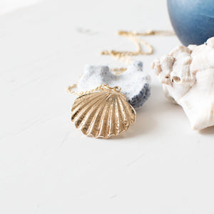 Gold Plated Seashell Necklace