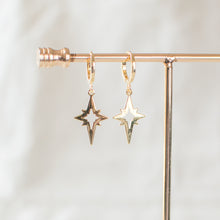Gold Plated Star Huggie Earrings