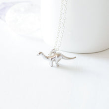 Silver Plated Dinosaur Necklace