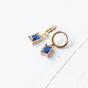 Blue Glass Earrings