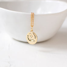 Gold Plated Crescent Necklace