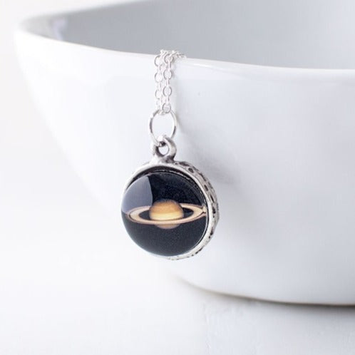 Saturn Pendant Necklace