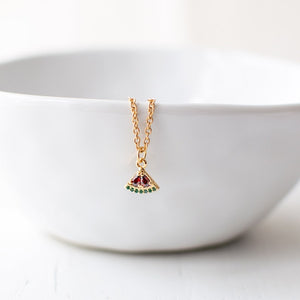 Watermelon Slice Necklace