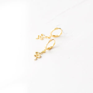 Tiny Snake Earrings