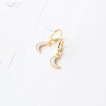 Tiny Crescent Earrings