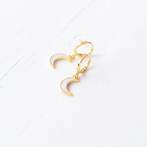 Tiny Crescent Earrings