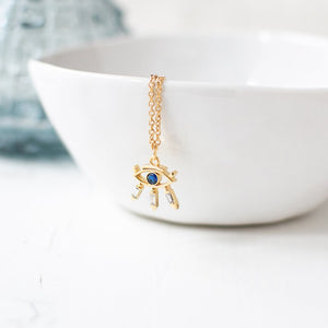 Sparkly Eye Charm Necklace