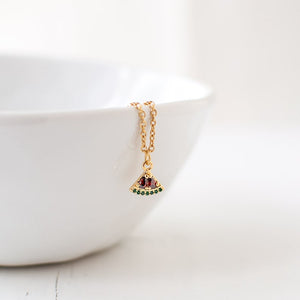 Watermelon Slice Necklace