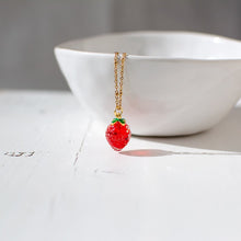 Strawberry Pendant Necklace