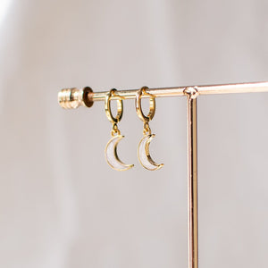 Tiny Crescent Earrings