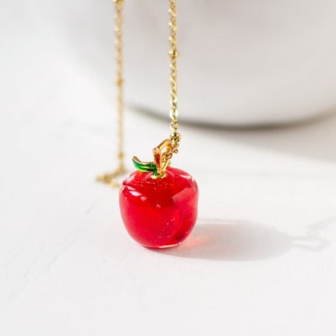 Apple Pendant Necklace – Juju Treasures