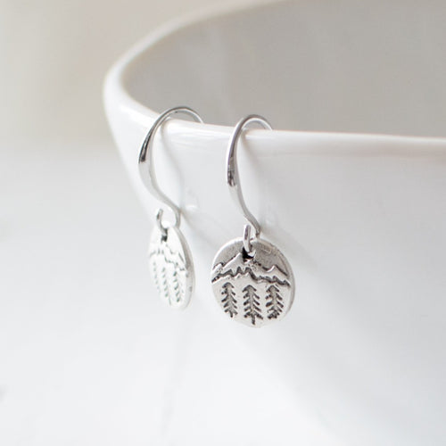 Antique Silver Forest Earrings