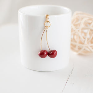 Red Cherry Necklace