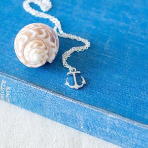 nautical anchor charm necklace