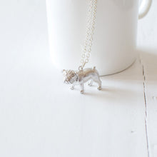 Silver Plated Pug Charm Necklace