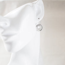 Silver Plated Spiral Earrings