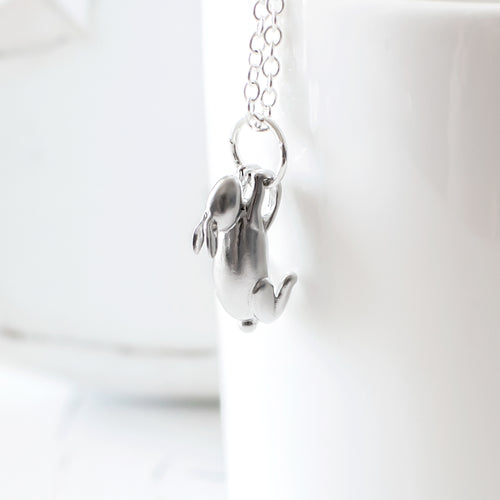 Silver Plated Rabbit Necklace