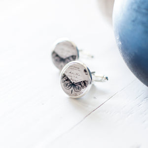 Black and White Butterfly Cufflinks
