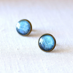 Blue Galaxy Earrings