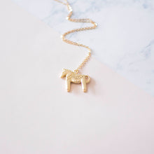 Dala Horse Charm Necklace