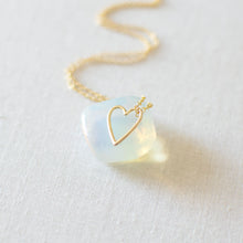 Gold Plated Heart Charm Necklace