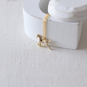 Dainty Horse Charm Necklace