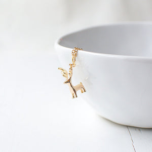 Tiny Reindeer Necklace