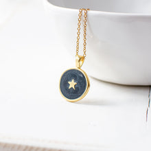Black and Gold Star Necklace