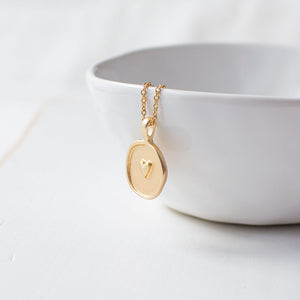 Gold Plated Heart Coin Necklace