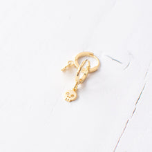 Gold Plated Skull Earrings