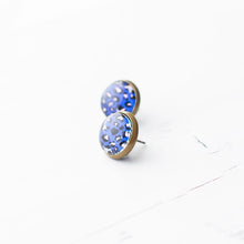 Blue Leopard Pattern Earrings