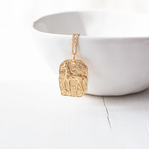 Gold Plated Horse Necklace