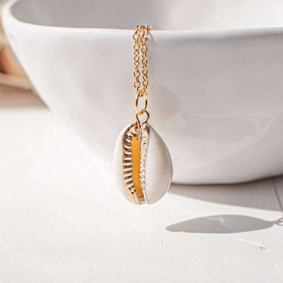 Real Cowrie Shell Necklace – Juju Treasures - Main Image