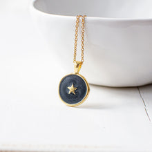 Black and Gold Star Necklace