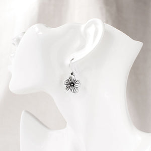 Antique Silver Flower Earrings