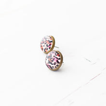 Pink Leopard Pattern Earrings