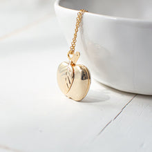 Gold Plated Apple Locket Necklace