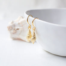 Gold Plated Seashell Earrings