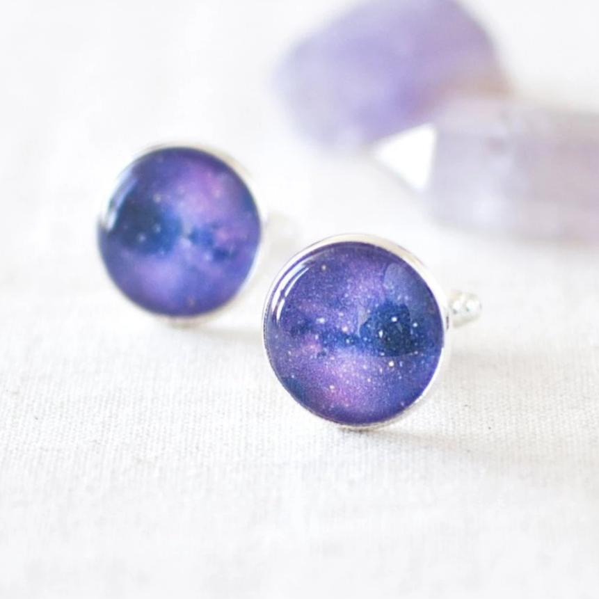 Purple Galaxy Cufflinks